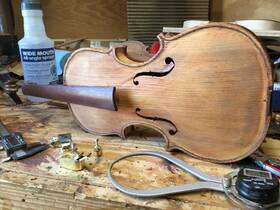 Cgvf-004 Chazz Guitarz And Violins 4/4 Violin Hand Crafted Un-finished