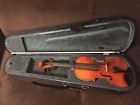 Cr264-4-4 Carlo Robelli Fully Carved Violin Outfit Size Beginner