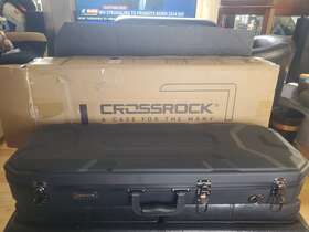 Cra860vfbk Crossrock 4/4 Violin Black Hard-shell Case Straps Cover Ups/ Local Pick-up