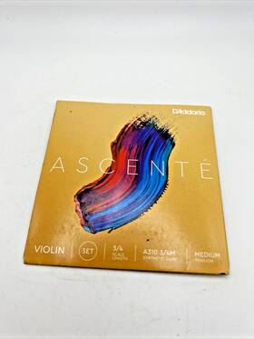 A310 Daddario 019954250430 Dftaddario Ascent Violin String Medium Tension 3/4 Scale 3/4m