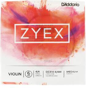 Dz314 Daddario Dftaddario Zyex Violin G String - 4/4 Size