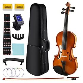 Debeijin Handcrafted Beginner Violin Premium 1/2 For Kids Adults