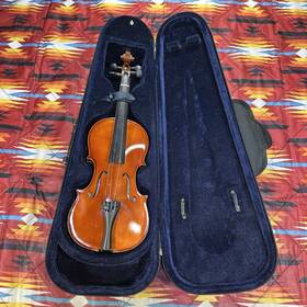 Deo Soli Gloria Wc-v6 22 Inch Vintage Brown Violin J. Marrone Model With Case