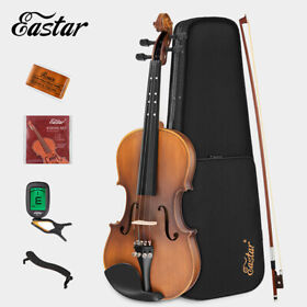 Eastar 4/4 Full Size Violin Set Matte Fiddle For Beginners Adults With Hard Case