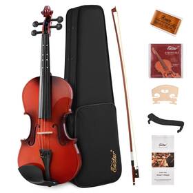 Eastar 747356964449 1/2 Violin Set For Beginners Half Size Fiddle With Hard Case Rosin