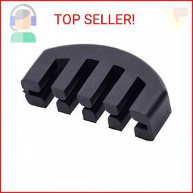 Eboot 4334274004 Rubber 4/4 Violin Practice Mute Black