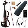 Es-e001w Wine Red Colored Solid Wood Violin Kit With Ebony
