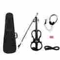 Etf2803669313113ld Irin 4 Wood Maple Electric Violin Fiddle W Fittings Cable Headphone Case Black M2f8 733574265589