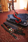 Evn-44-mrd Stagg Great Condition Evn Electric Violin Red Case Rosin Bow