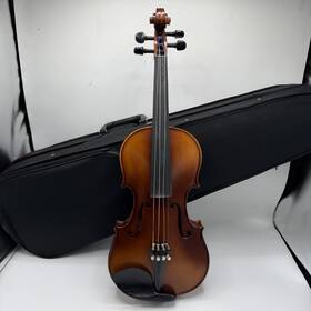 F.r. Pfretzschner Fr30-44 F.r. 4/4 Violin With Case Bow Rosin Bridge Setup Needed Clean