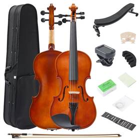Sw01 Fdt&enjoy 4/4 Acoustic Violin For Beginners Full Size Plywood Fiddle Set Kids And