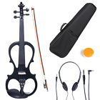 Style1 Fitted Ebony 4 Black Cecilio Electric Metallic Violin
