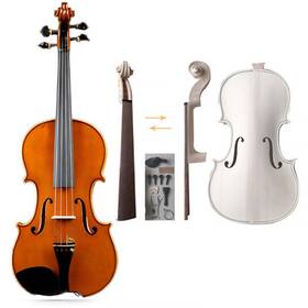 Focefec 762917156446 Violin For Beginners Natural Acoustic 4/4 Adult Diy Access