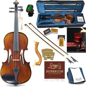 Fzv600 Forzati 4/4 Full Size Violin Set Superior Handcrafted Violins New