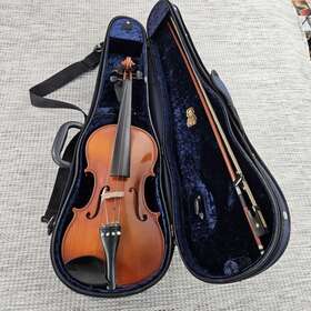 Bc0105 Franz Hoffmann Etude 4/4 Violin With Soft Case Parts Repair Read