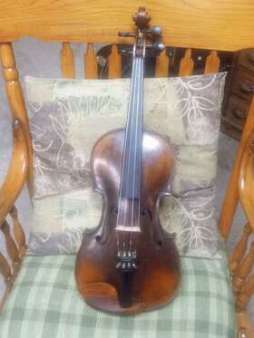 Ttoskki71738493-26 Fredrick Aug Glass Ii Glassii Violin 1840s 4/4 Great Tone Rare Old