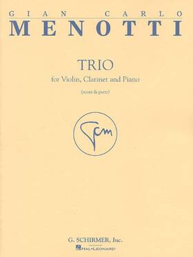 G. Schirmer Inc. Ed4125 Trio Score And Parts For Violin Clarinet Piano