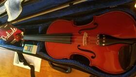 V1401e1 Glaesel 2003 Antonius Stradivarius Violin 1713 Copy 4/4 With Case/accessories