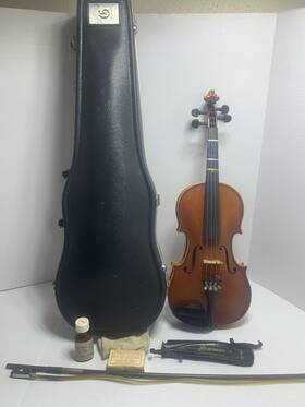 Glaesel Vi131e Vintage 1984 3/4 Violin With Case Bow Rosin And Extras
