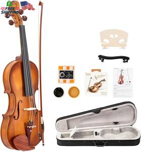 Glarry 744759041937 Violin 4/4 Full Size For Kids Adults Students Beginners Kit With
