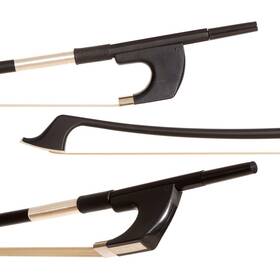 Glasser 813605010837 Premium Fiberglass German 1/2 Bass Bow Black