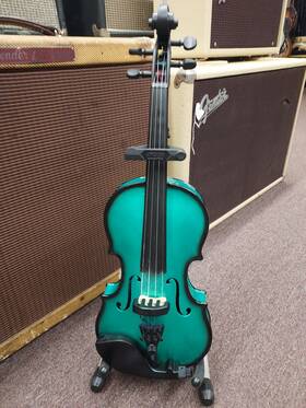 Gcc-v4 Glasser Gcc-v4/4 Electric Violin Carbon Composite Green With Case