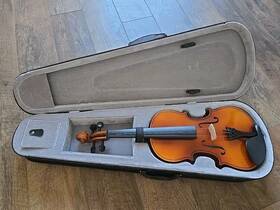 Hs80 Goldstar Gold Star Model Acoustic Violin 4/4 Made In Usa With Black Hard Case Right
