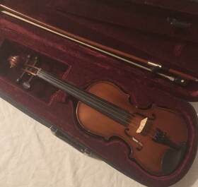 Mv1411 Greko 1/4 Size Model Student Violin With Hard Shell Case And Bow Nice