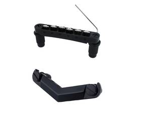 Guyker G-bridge-067-gk21-gm005-bk Guitar Stop Bar Tailpiece Gk21 With Anchors And Studs Gm005 Tune-o-matic Ro