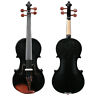 Gv103 Glarry Black Solid Wood Violin Mahogany Accessories