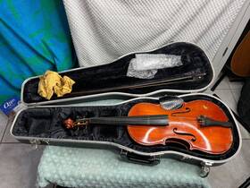 10097 Handmade By Otto Jos.klier 1988 10828 Vintage Violin Jos. 1989 Label No. With Case Nice