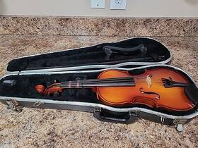 222612 Hans Garrett Stradivarius Model 2226 1/2 Violin Made In Romania Vintage