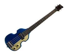 Hofner Hct-shvb-bl-o Shorty Violin Bass - Metallic Blue Open Box