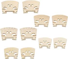 Zc0102 Hordion 10 Pcs 5 Sizes Maple Violin Bridge 1/8 1/4 1/2 3/4 4/4 Bridg