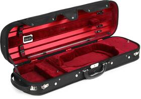 Cc500-1-bkr Howard Core Cc500 Violin Suspension Case - Black Exterior/wine Red Interior 4/4