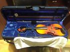 Hv-006 Heimer Full Size Student Violin With Hard Case Bow Shoulder