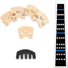 Inknote 445016529504 8 Pcs Violin Beginner Set - 4/4 Notes Stickers 5 Maple Full Size