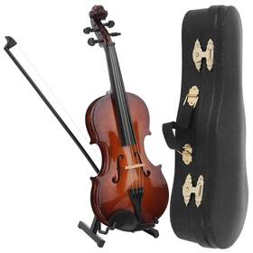 Jadpesuznrytbw2m Jadpes Hand Made Wooden Mini Violin 7.9in Musical Instrument Model Ornaments W