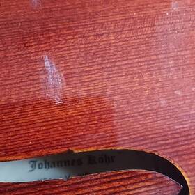 Johannes Kohr Kc600lv Acoustic Violin Brown Varnish Chinrest Hard Case