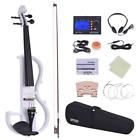 Jqg5825901863048ad Ammoon Set Solid Electric Silent Violin With Case 702894058685