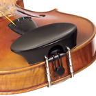 Jsi-1187 Jsi Flat Flesch Violin Chinrest Ebony With Standard Bracket