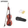 Jsv7904578629187zz Ammoon Natural Acoustic Violin Fiddle Spruce Steel String 798881870842