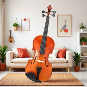 Jt-33349764 Juhomiee 1/4 Size Kids Acoustic Beginners Violin Set - Shoulder Rest Strings Natural