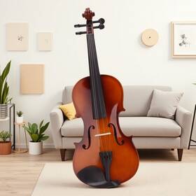 Juhomiee Jt-62444060 4/4 Full Size Acoustic Violin Set For Beginners - Bow Rosin Case Natural
