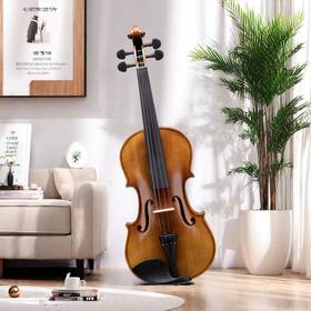 Jt-91959467 Jutrend 4/4 Full Size Student Violin Set - 2 Bows Strings Shoulder Rest And Tuner