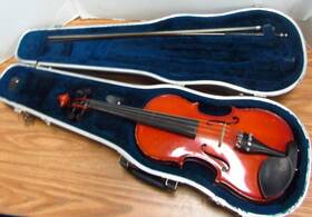 Sliv5va Karl Reiser 3/4 Violin Outfit With Hard Case. Ready To Play