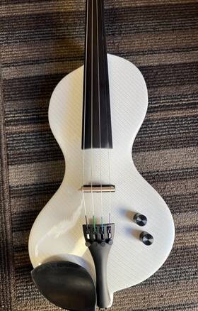 Cwds-w1311 Kinglos Ctds-w1311 Electric Violin 4/4 Model - Hand-carved Body Pearl White