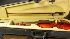 320q Klaus Mueller 105h 1/4 Violin With Bow