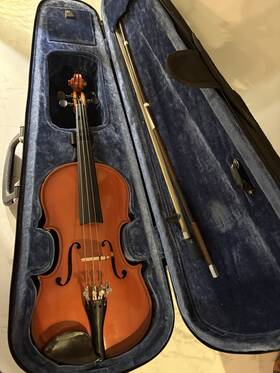 Klaus Mueller Prelude 105q Violin And Case Used. Musicians Instrument Fiddle