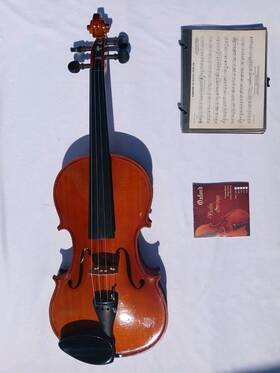 20kf Knilling 75th Anniv. Summit Karl Violin Fiddle With Fresh Strings And Song Book